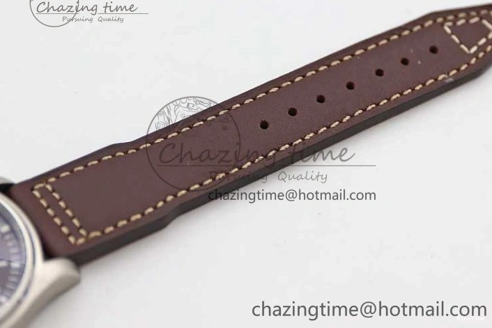 MIROTIME 0413 HighQuality Mark XVIII IW327010 SS M+F 1:1 Best Edition Brown Dial on Brown Leather Strap A 7049